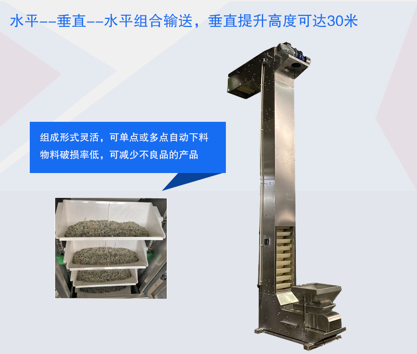 具有提升高度高、防破碎、多點(diǎn)下料等特點(diǎn)